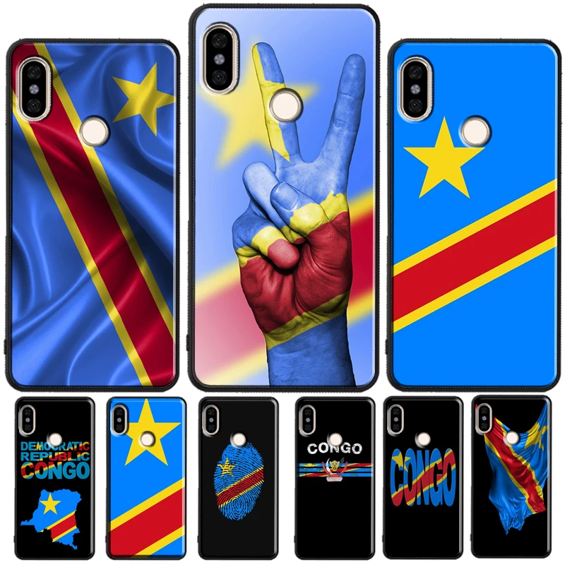 Congo Democratic Republic Flag For Redmi Note 11 Pro Phone Case For Redmi Note 10 Pro 7 8 9 Pro 10S 9S Redmi 10 9A 9T 9C