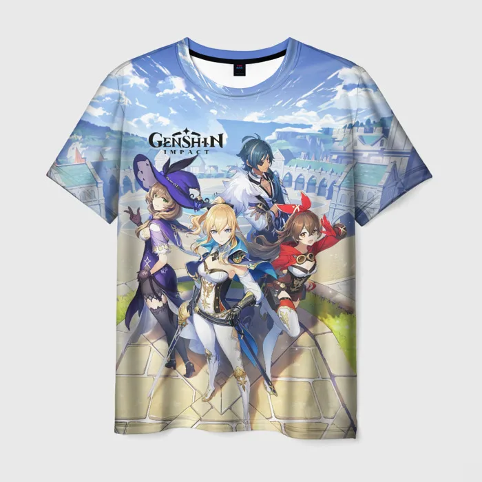 New Game Genshin Impact 3D Men's T-Shirt Summer Fashion Cool Daily Anime T shirt Casual Harajuku Short Sleeve Tee Y2k Sports Top