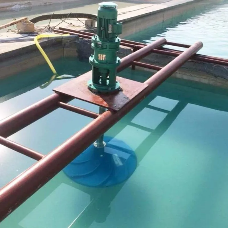 Hypoxic pool hyperboloid mixer, cycloidal gear reducer reinforced fiberglass pulsator agitator