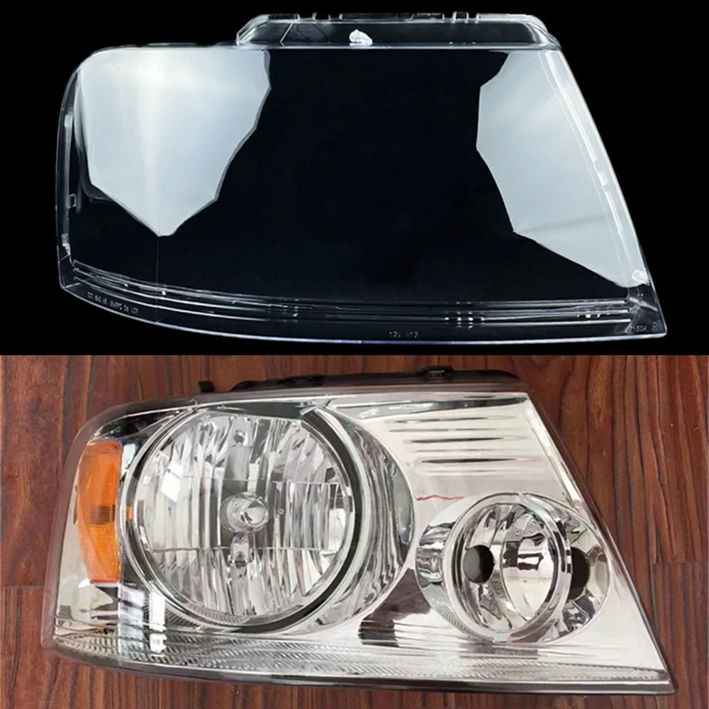 

For Ford F-150 2004-2008 Car Front Headlight Lens Cover Lampshade Glass Lampcover Caps Headlamp Shell Auto Head Lamp Light Case