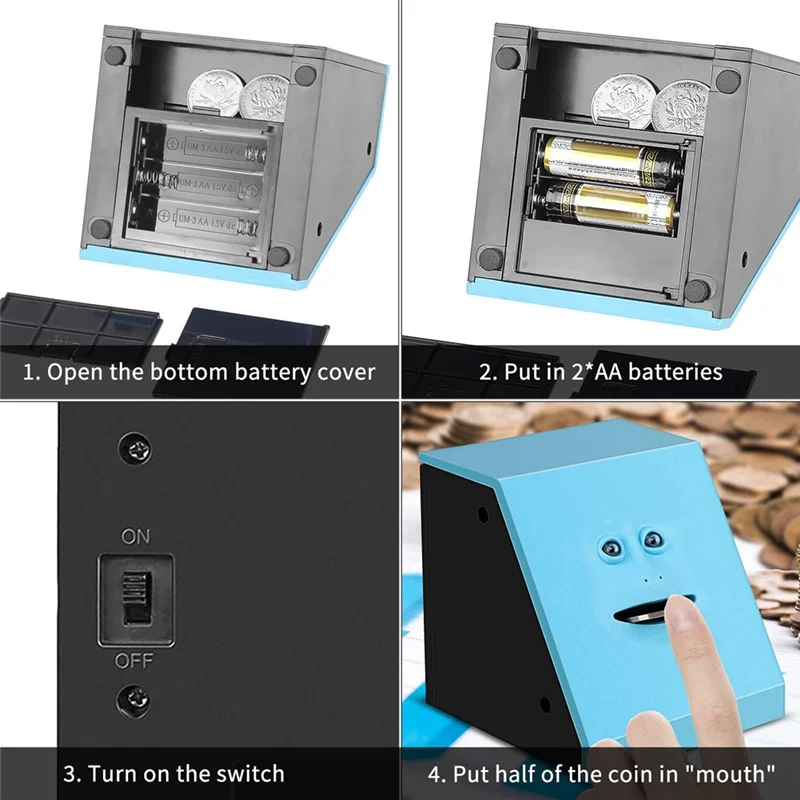 毎日使える電池式ノベルティ猿貯金箱、3歳以上のお子様、男の子、女の子、大人への誕生日プレゼント