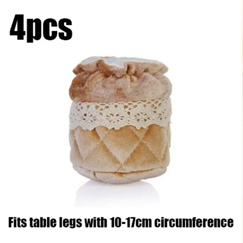 Creative Table Leg Socks Velvet Chair Foot Cover Thickened Floor Protectors Silent Wear-resistant Furniture Legs Protector Cover