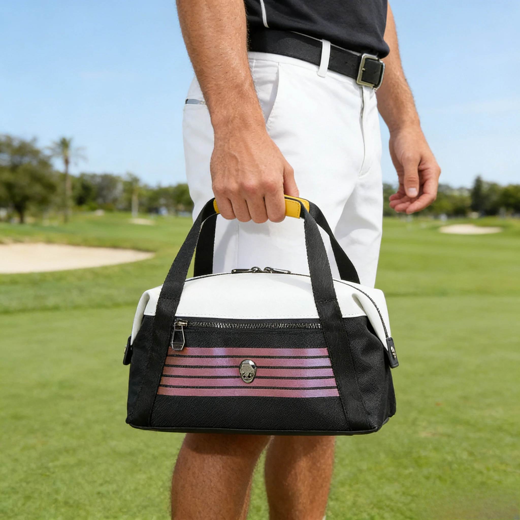 2026-new-arrival-korean-golf-women's-small-handbag-clutch-or-travel-bag-with-magnetic-clasp-and-luxurious-laser-etched-design