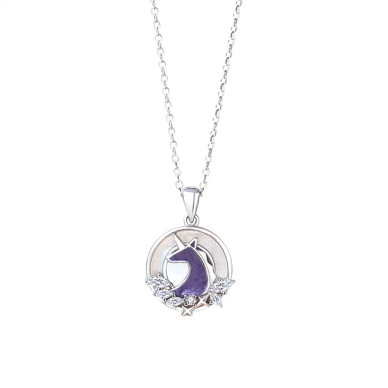 

1. S925 Sterling Silver Ferris Wheel Couple Necklace Personalized Fashion Light Luxury Exquisite Jewelry Gift For Couples