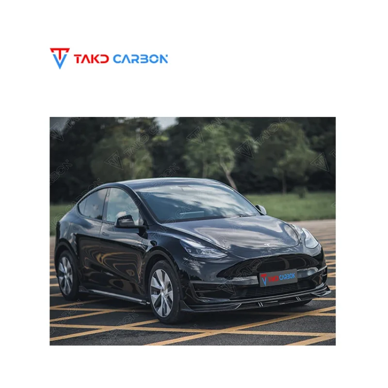 

TAKD Carbon Quality Universal Rear Spoilers Side Skirts Extensions 100% Dry Carbon Fiber Material for TESLA Model Y