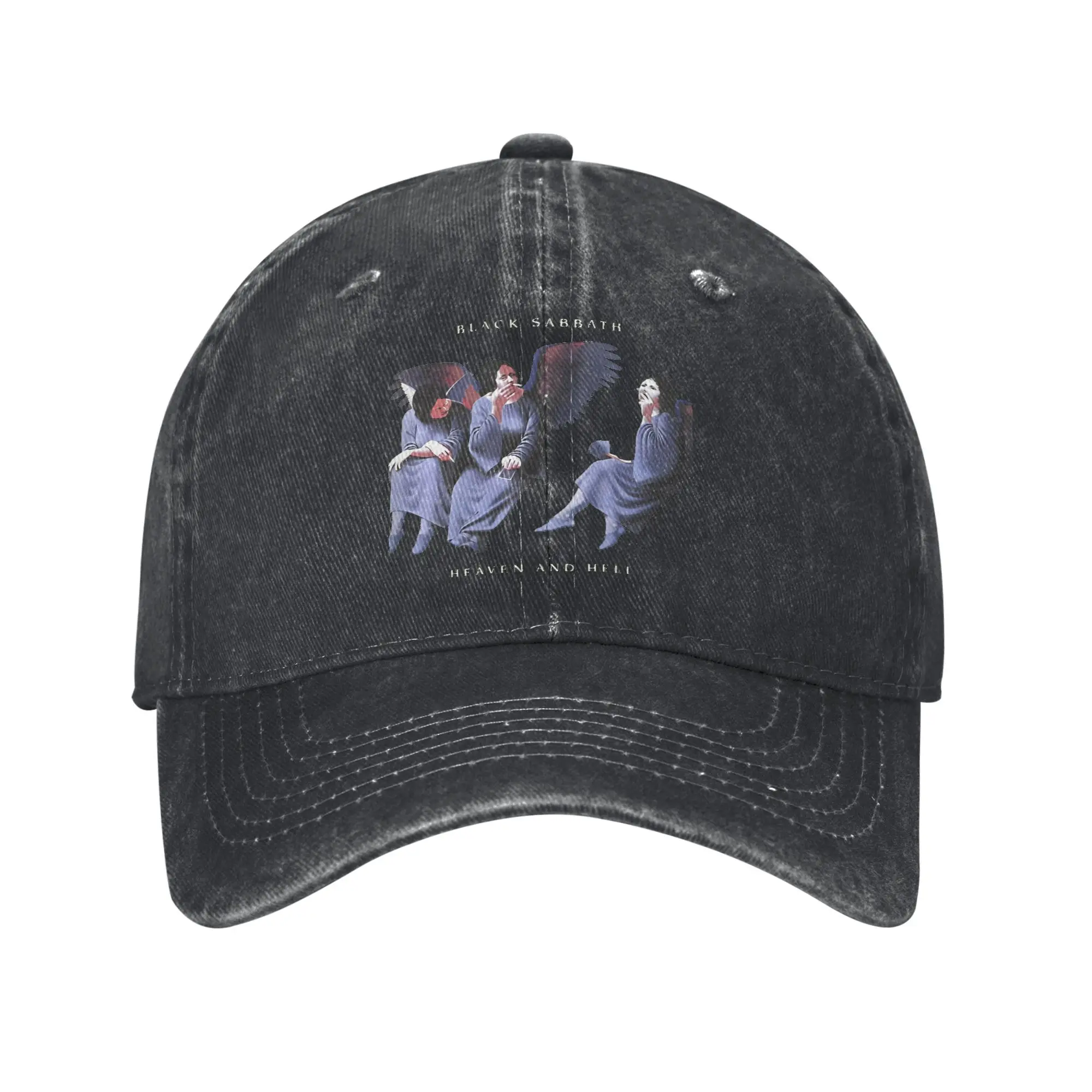 METAL ROCK BAND Black Sabbathe Music Sun Baseball Cap  y2k Cool Female Male Washed Trucker Hat Fishing Baseball Caps Gift