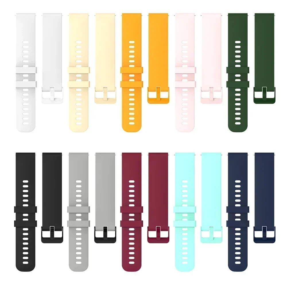 Sports Silicone Strap for Amazfit Bip S Smart Watch Band GTS 4 2 Mini 3 2E Bracelet Bip 5/U Pro/ GTR 42mm GTR 4 47mm Correa Belt