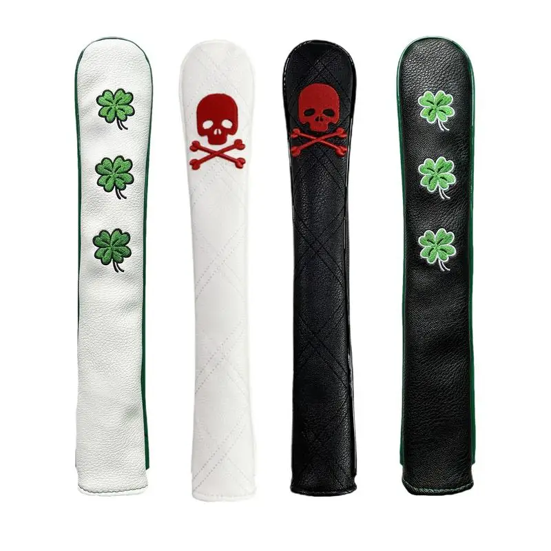 

Golf Alignment Rod Cover Case Holder Practice Holds AT Least 2 Sticks Embroidery Pattern Headcover Case Holder