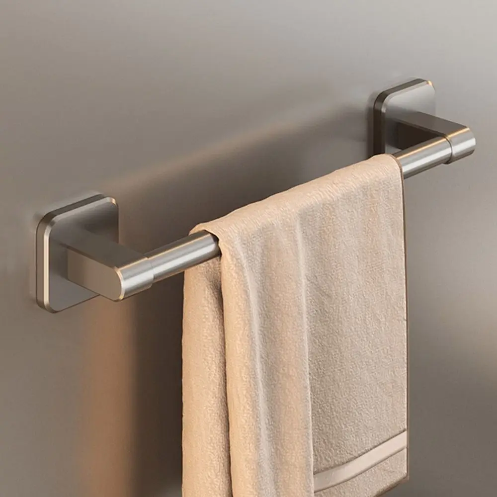 

Новый держатель для полотенец из алюминиевого сплава без сверления, самоклеящаяся вешалка для полотенец, кухонная стойка для хранения, бытовая