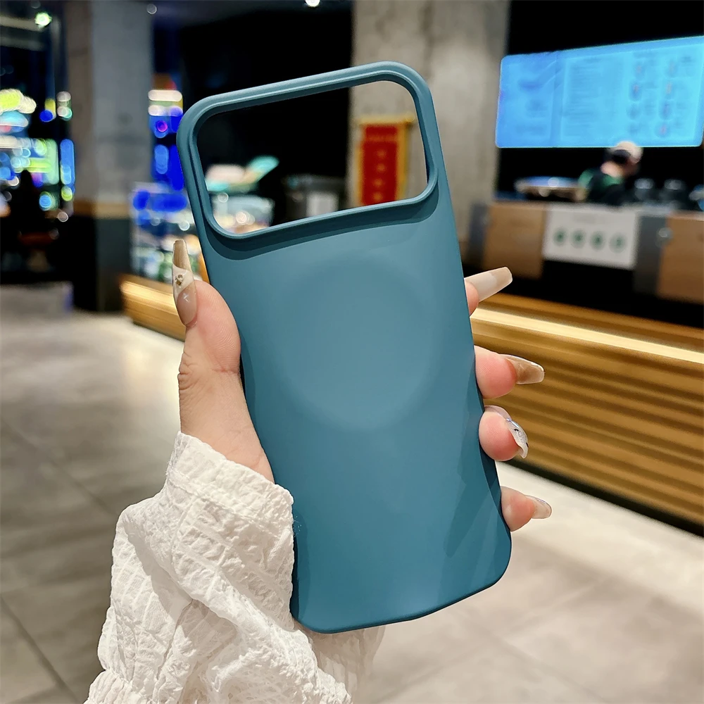 Жидкий силиконовый магнитный матовый однотонный мягкий чехол для iPhone 17 Air 16 13 15 Pro Max 14 Plus 12 11, противоударный чехол с беспроводной зарядкой