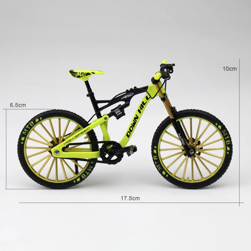 New Mini 1:10 Model Alloy Bicycle Diecast Metal Racing Finger Mountain Bike Simulation Adult Collection Gifts Toys For Children