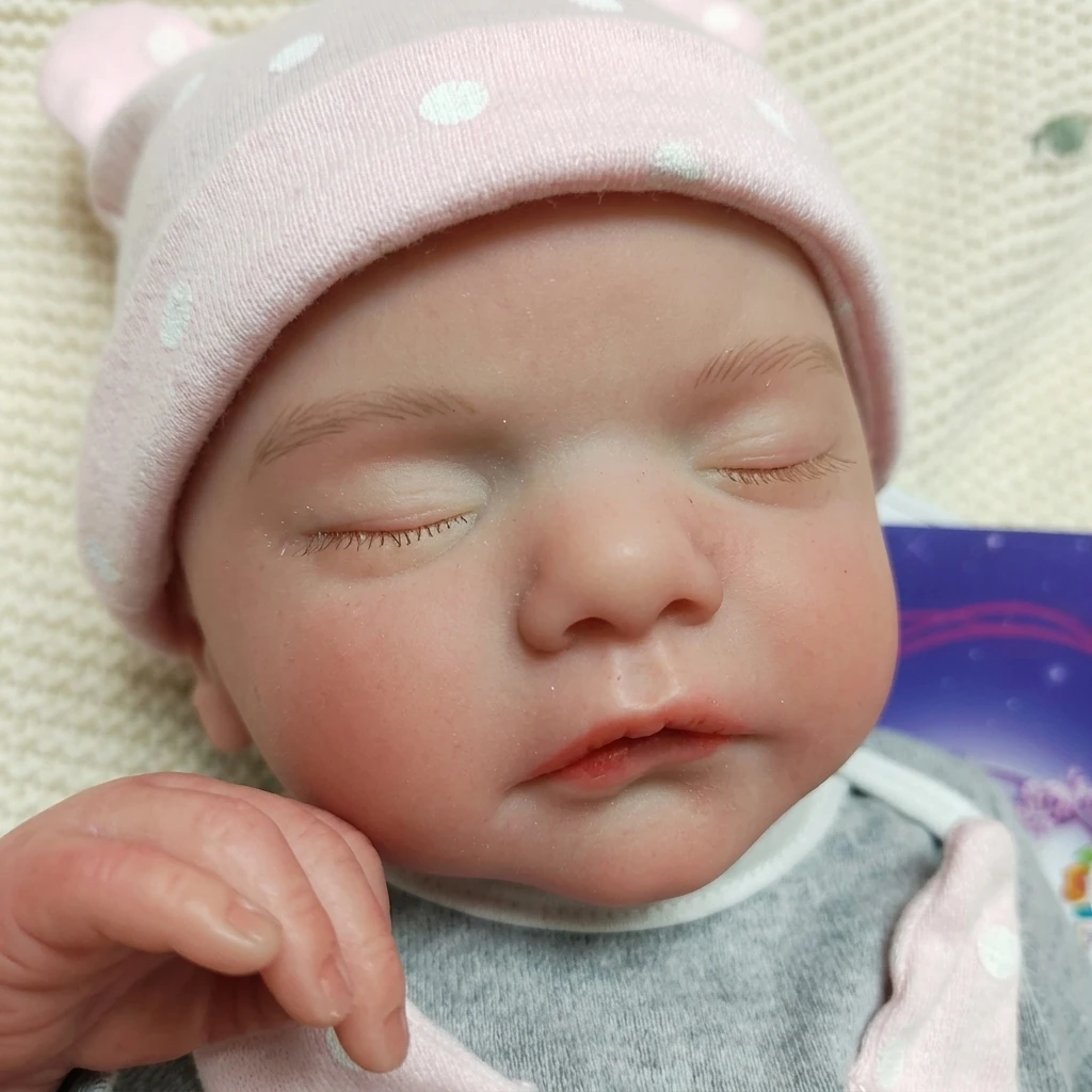 18 Inch Full Silicone Reborn Baby Doll Sam  Lifelike Real Touch Washable Newborn Doll Collectible Toy Gift