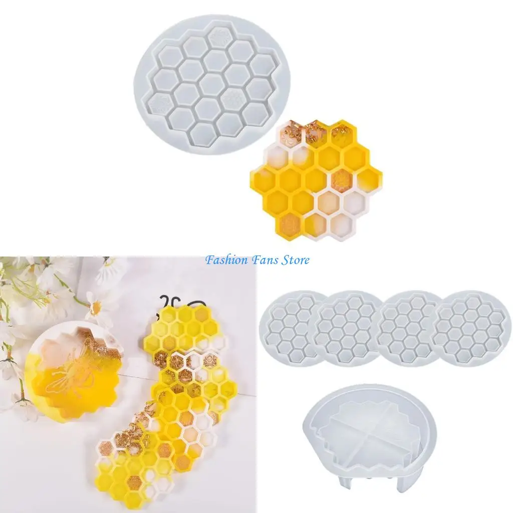 

Handmade Epoxy Resin Storage Box Mold Honeycomb Silicone Concrete Mould