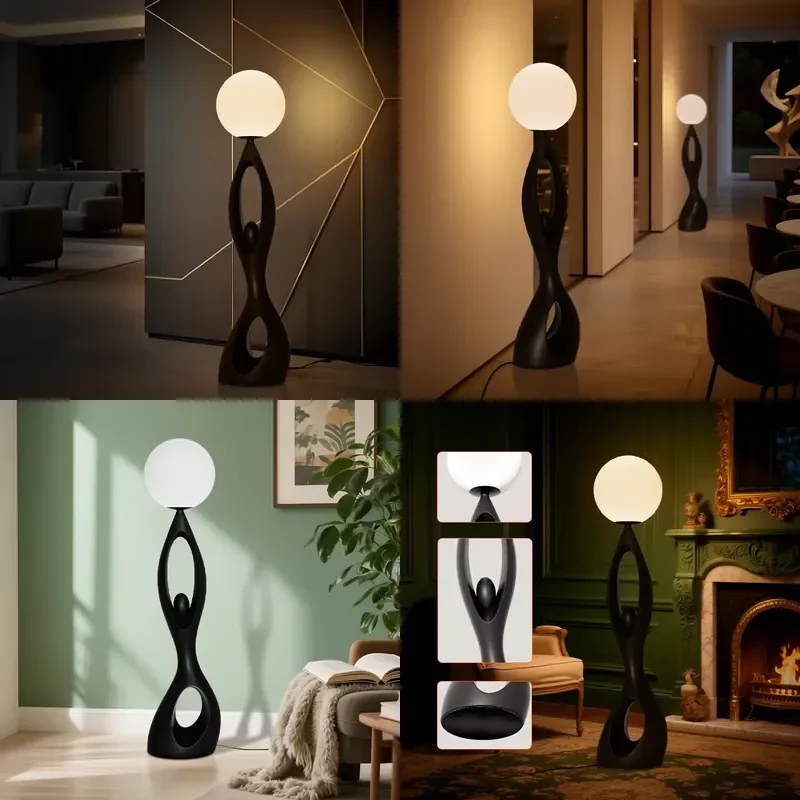 Modern Floor Lamp for Living Room Bedroom Dining Room Artistic Standing Light Creates Comfortable Atmosphere Home Decor