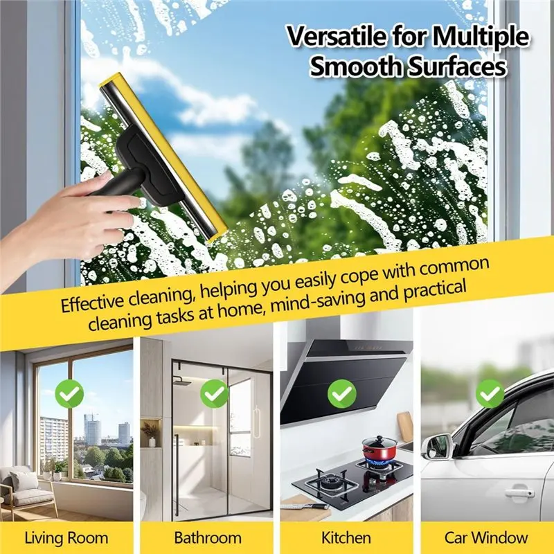 CKFAM-Steam Cleaner Window Nozzle With Microfiber Cloths For Karcher SC1-SC5 CTK10 CTK20 Cleaning For Glass Window Mirror