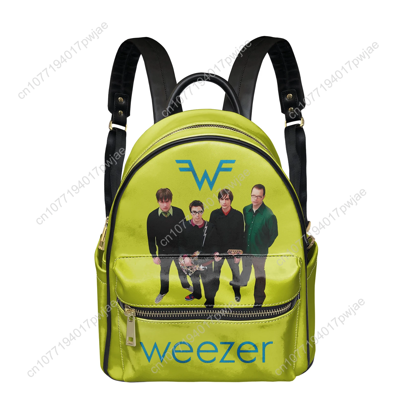 

Weezer Rock Band Backpack Womens Men Double Shoulder Bag Business Travel Bookbag Rucksack Gift Daypack