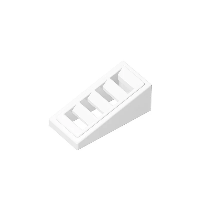50 Stück 61409 18863 Slope 18 2x1x2/3 mit 4 Schlitzen Baustein-Spielzeug Kompatibel Lehrreich Kreativ Größe Geschenk DIY MOC – Detail 1