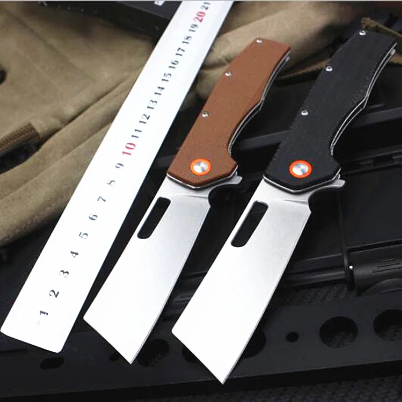 Kesiwo GT955 Utility EDC Folding Knife Fiberflax Handle Flipper Open Liner Holder Outdoor Camping Hunt Fruit Kitchen Knives