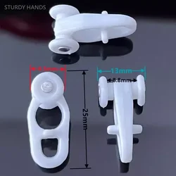 10PCS plastic slide rail wheel curtain straight rail curved rail roller hook and loop window decoration hardware accessories