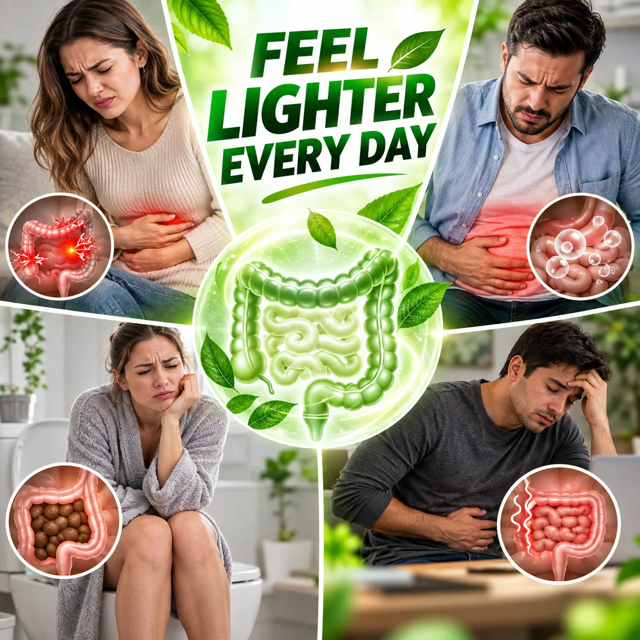 Gut & Colon Care Supplement, Fiber Cleanse, Prebiotics, Digestive Enzymes, Boost Digestion, Bowel Regularity,Support Gut Balance