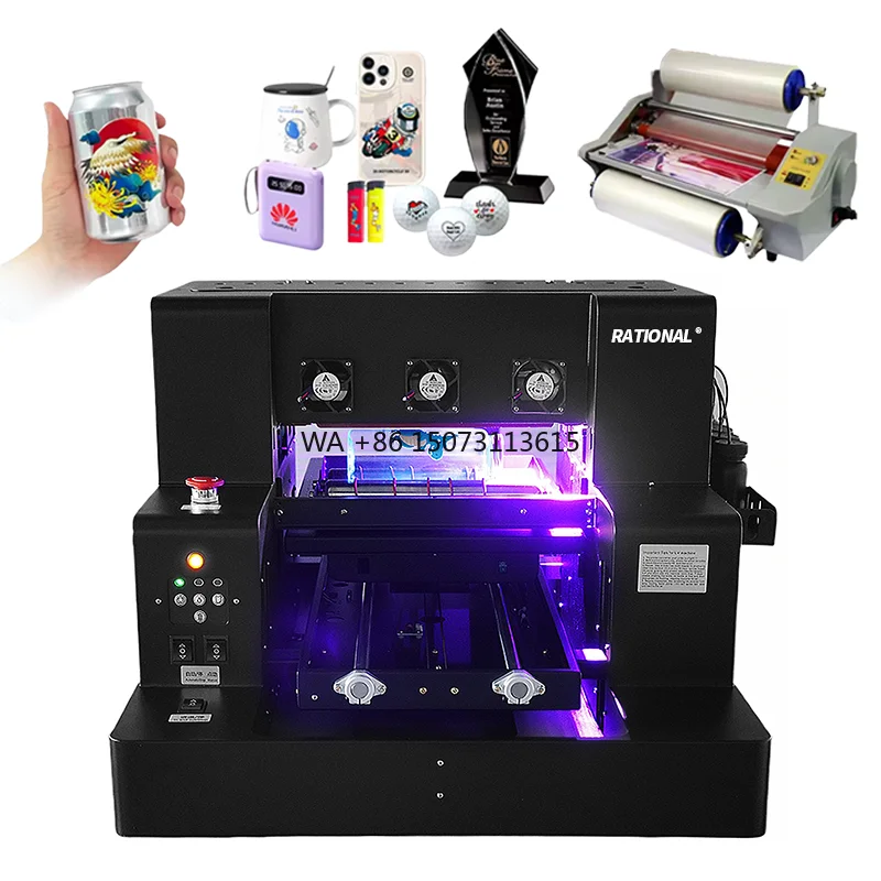 

Factory Direct Sell A3 A4 Inkjet UV Printer for UV Dtf Flatbed Printer Phone Case Metal Ball UV Dtf Sticker Printer