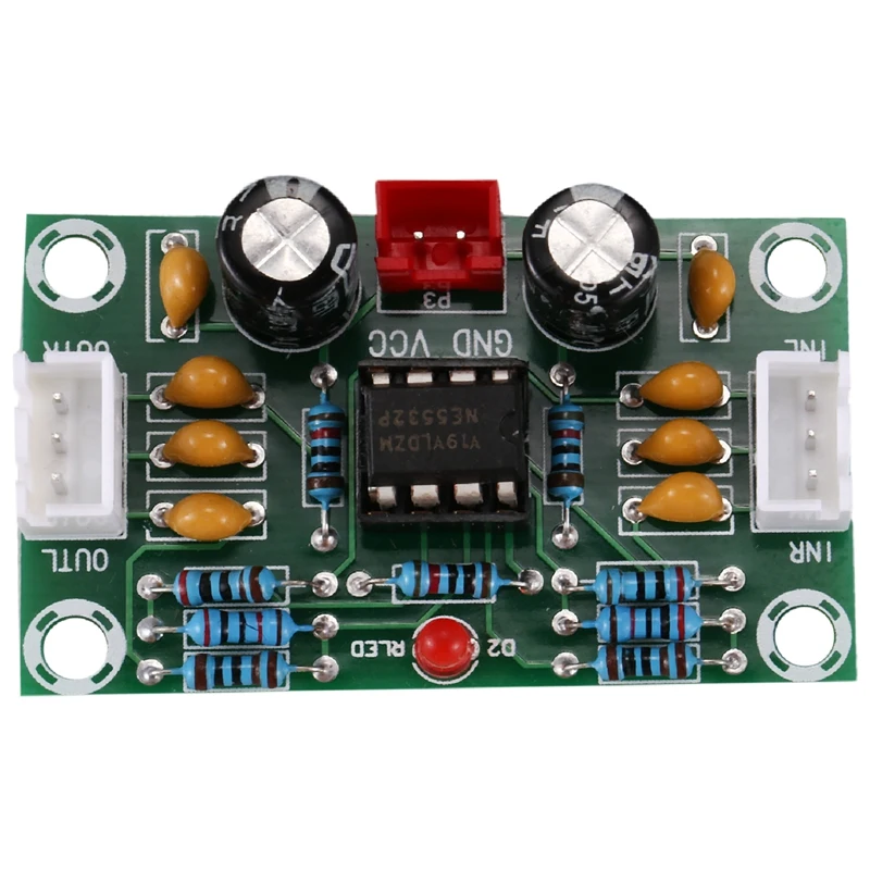 

Mini Preamp Op Amp Module Amplifier Dual Channel NE5532 Preamplifier Tone Board 5 Times Wide Voltage 12-30V