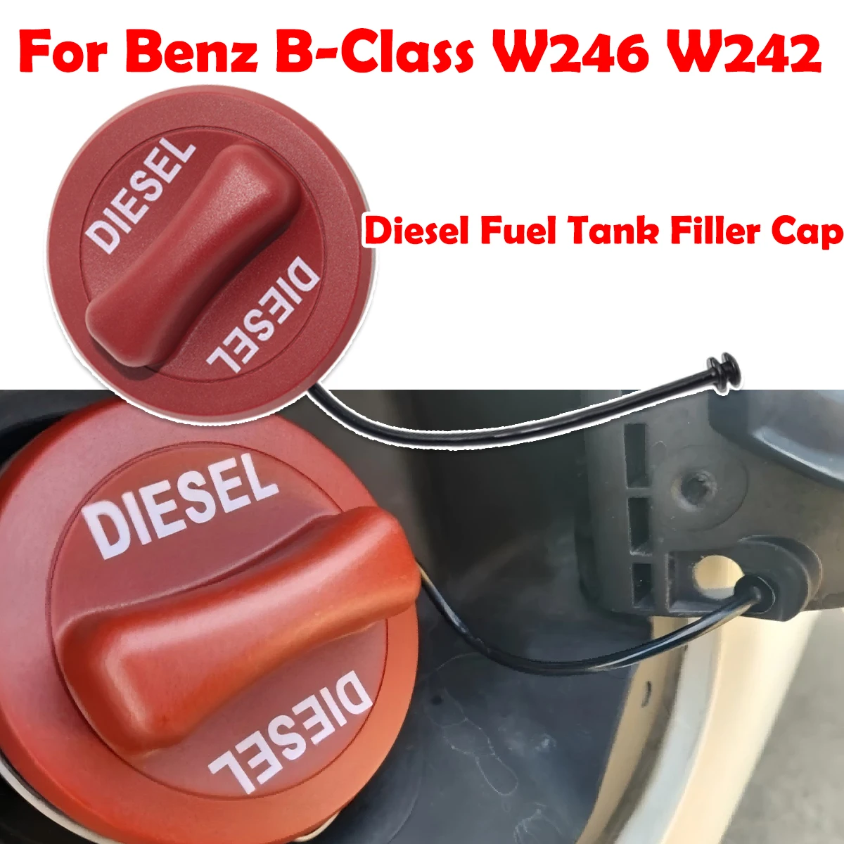 

Car new Diesel Fuel Tank Filler Cap Cover For Benz B-Class W246 W242 11-2018 A2224700005 A2224700105 A2224700205 A2224700605