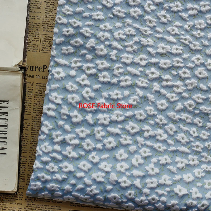 

1-метровая тисненая цветочная пряжа, окрашенная жаккардовая ткань, женская пышная юбка, сумка, ткань для шитья своими руками