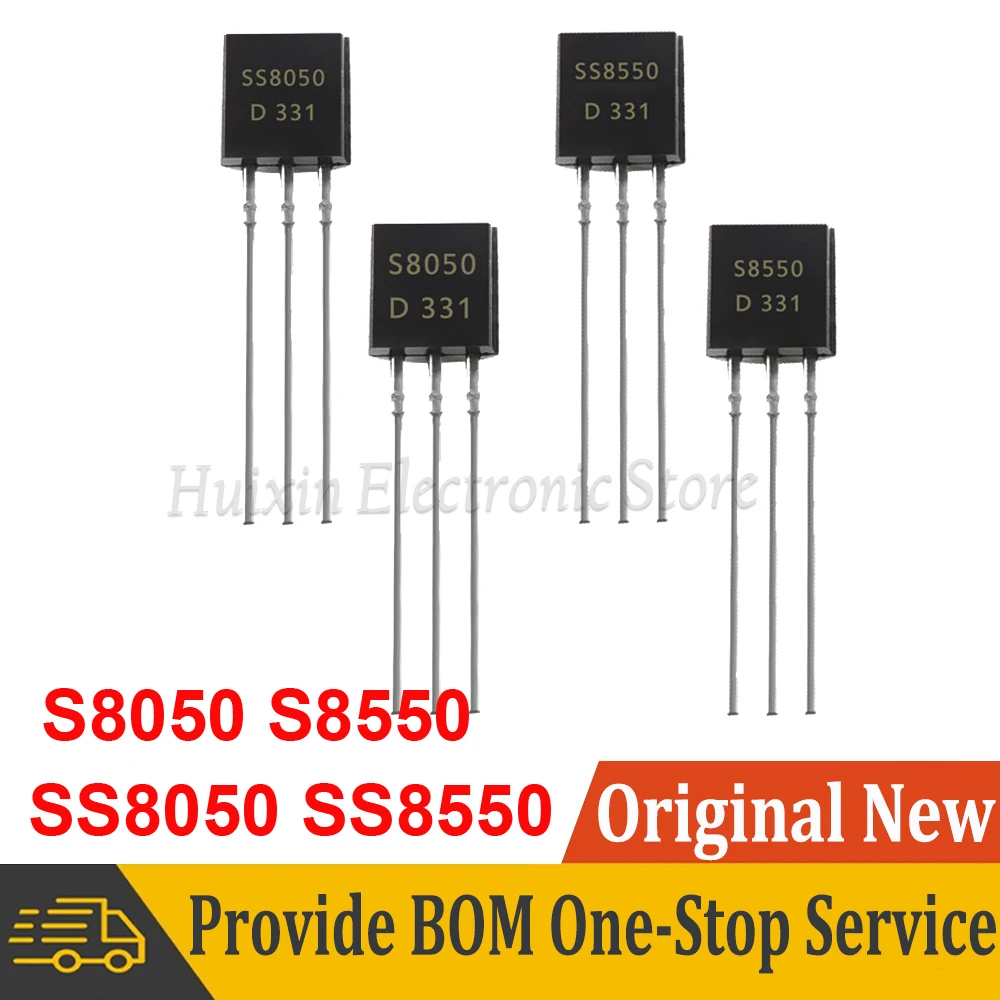 

50pcs S8050 S8550 SS8050 SS8550 TO-92 8050 TO92 NPN PNP new triode transistor New and Original IC Chipset
