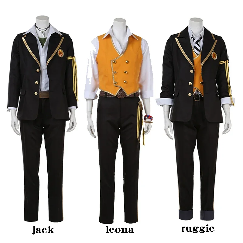 Twisted Wonderland Savanaclaw Jack Leona Ruggie Cosplay Costume Halloween Carnival Uniforms Fancy Formal Suit Clothing