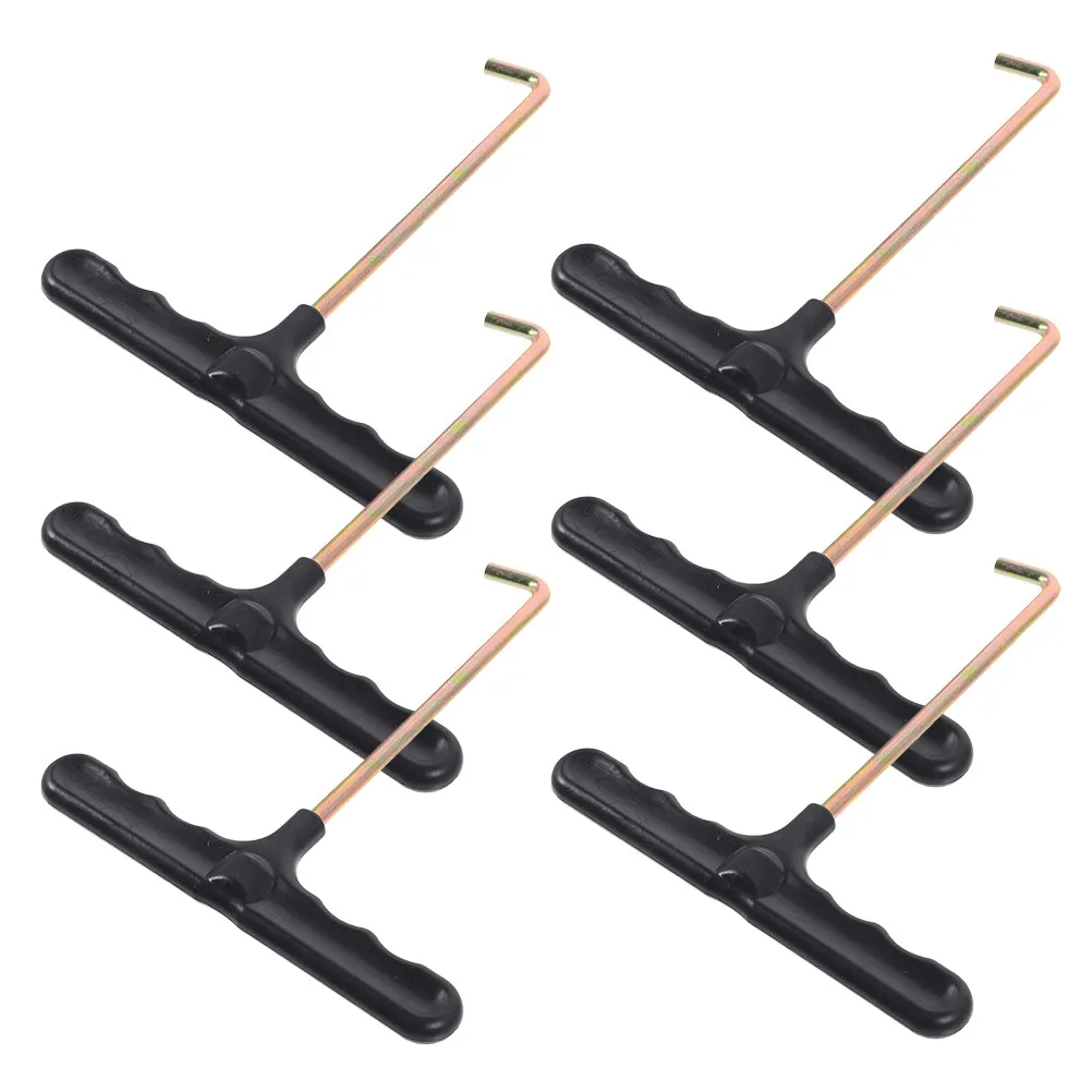 

6Pcs Lace Tightener Stainless Steel Skate Tool for Ice Skates Roller Skates Hockey Figure Skating Lace Puller Tensioner
