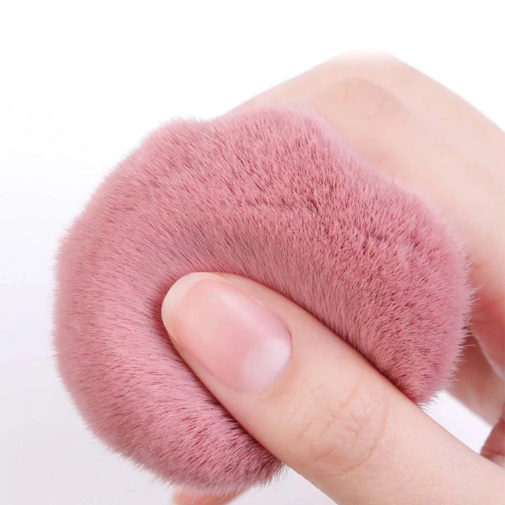 1/2 SZT. Puszyste Pędzle do Pudru i Różu, Przenośne MINI Luksusowe Pędzle do Makijażu, Kosmetyczne Narzędzia do Makijażu Podróżne dla Kobiet i Dziewcząt