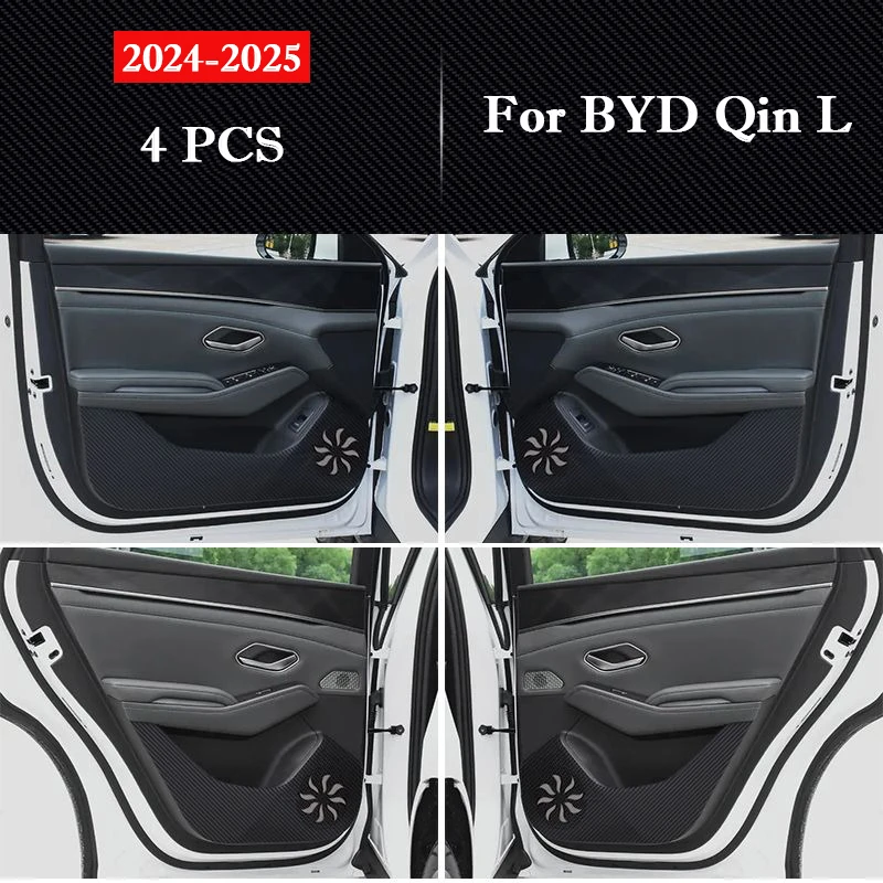 For BYD Qin L Car Door Anti Kick Pad Anti Dirt Mat Glove box Protection Sticker Scratch Resistant Film Interior Accessories
