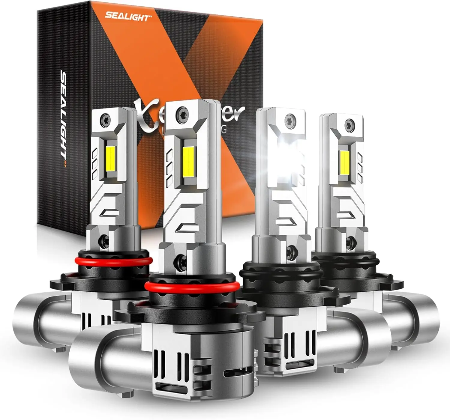 

Сверхъяркие светодиодные лампы для фар 9005/9006, 60000 лм, холодный белый свет, с охлаждающим вентилятором, водонепроницаемость IP68, комплект из 4 штук