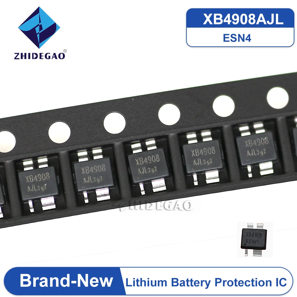 10PCS/Lot  XB4908  XB4908AJ ESN4 Lithium Battery Protection Chip IC BRAND NEW