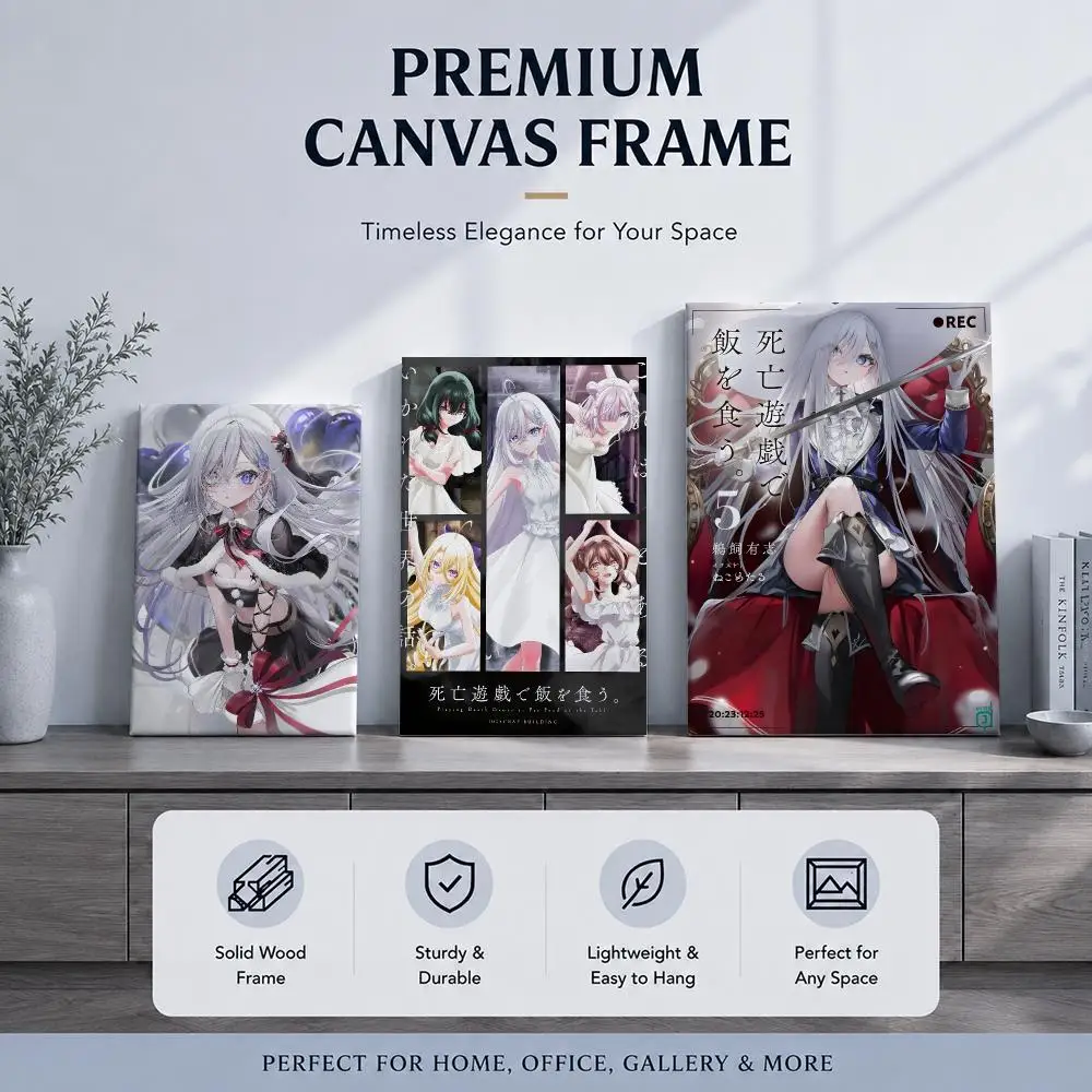Popular Manga P-Playing Death Game to Put Food on the TableS Framed Wall Painting Framed Poster Wall Decor –Complements Any Wall view 2