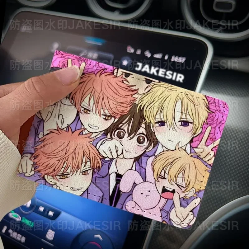 Nouveau porte-permis de conduire 2-en-1 Ouran High School Host Club, portefeuille de protection pour documents de voiture en cuir PU