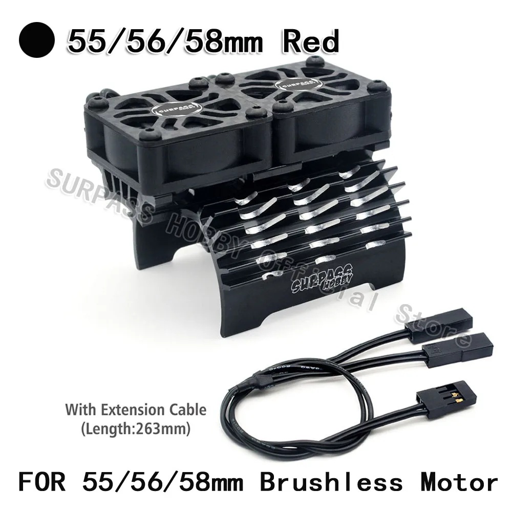 OVERTREFFEN HOBBY 36mm 40-42mm 55-58mm Borstelloze Motor Koelventilator Houder voor 540 550 3650 3660 4268 4274 1/10 1/7 1/8 1/5 RC Auto