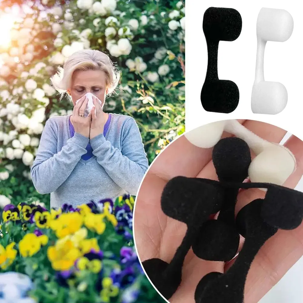 10 Uds esponja tapón Nasal anticontaminación filtros de nariz esponja filtro de nariz antipolvo previene alergias al polen tapones de nariz de esponja