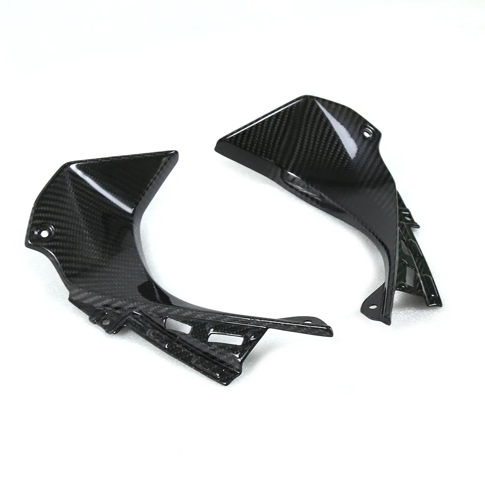 For Kawasai NINJA ZX-6R 2019 - 2023 Carbon Fiber Air Intake Cover Inner Dash Panel Handle Bar motorcycle Cockpit Inner Panels