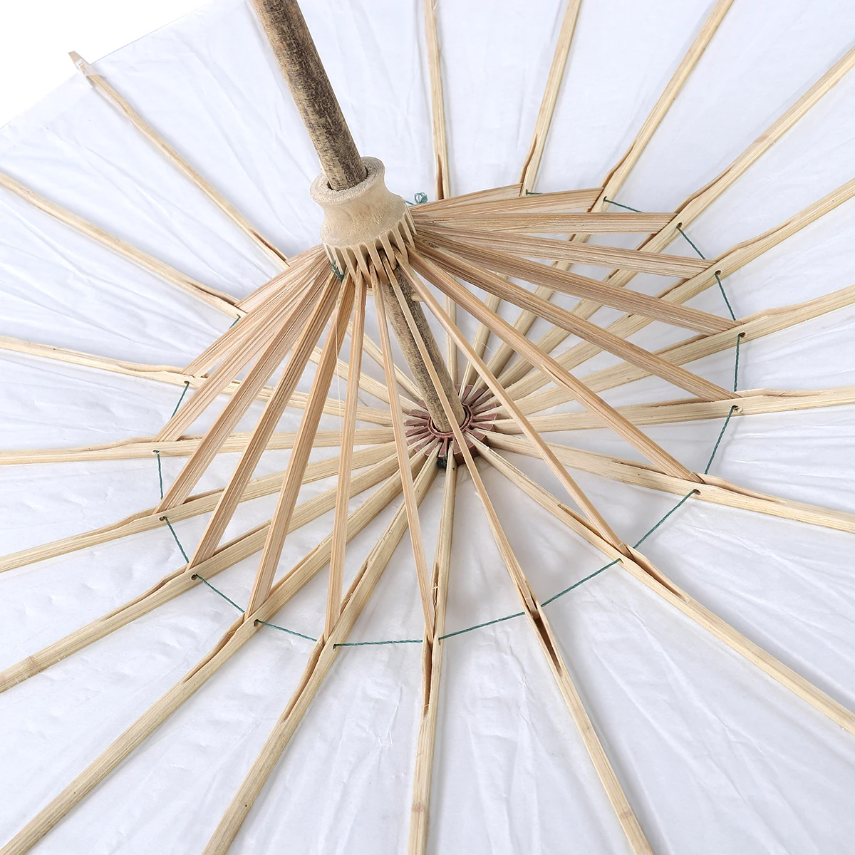 

Chinese Japanese Asian Oiled Paper Bamboo Umbrella 56Cm 60Cm Diameter White Large Size L Wedding Party Celebration Event