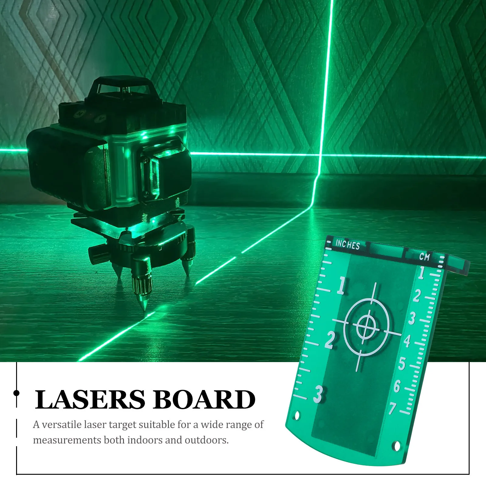 

Laser Magnetic Target Board ABS High Magnetic Replacement for Laser Level Meter Device Target Board