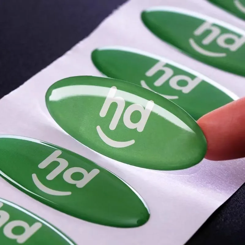 Custom 3D Crystal Stickers, Waterproof Adhesive Stickers with Strong Glue, Personal Logo Shape Labels