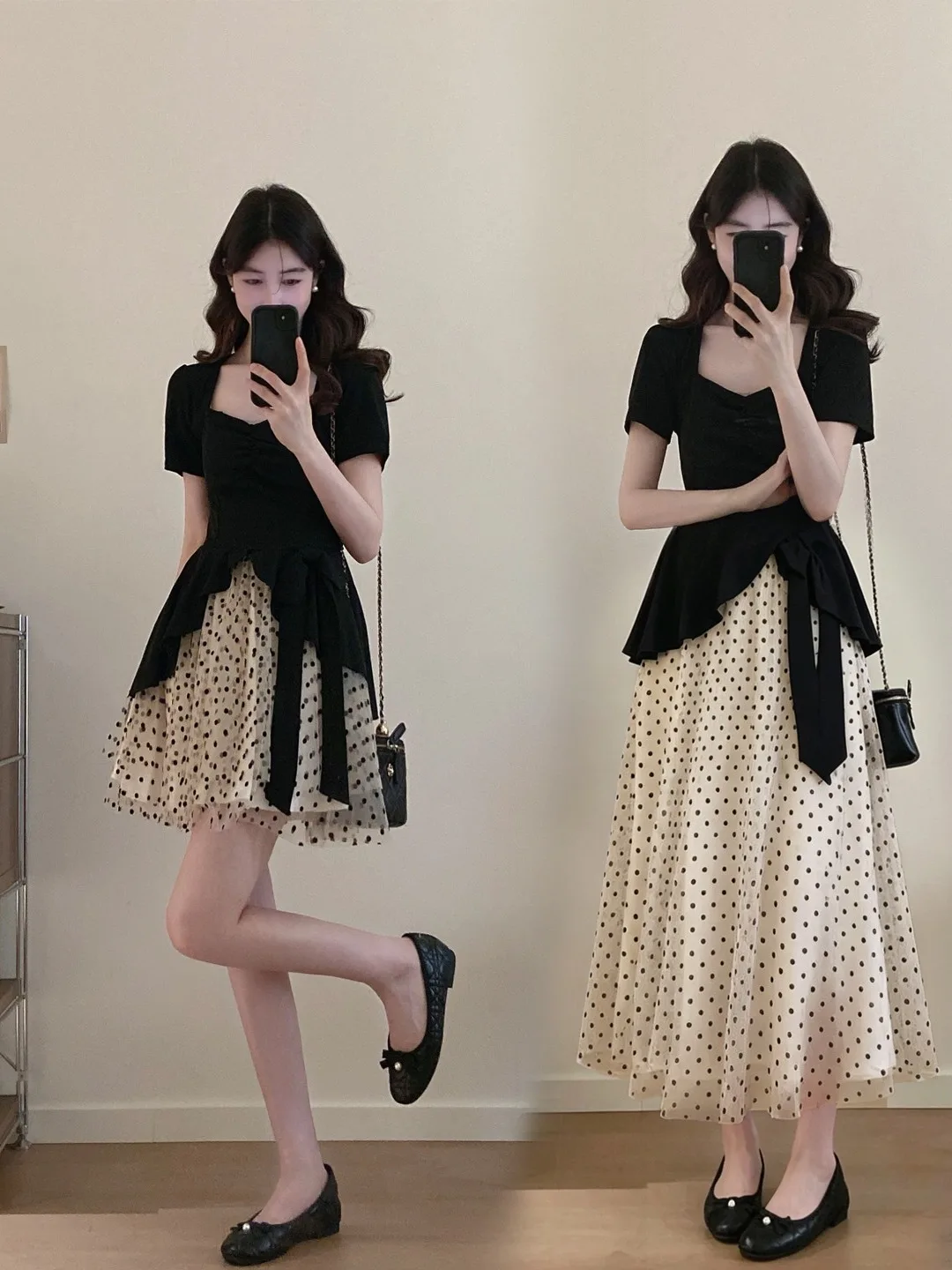

plus Size Women's Hepburn Style Short Sleeve Mesh Dress Summer New High Waist Color Block Long Dress Commute Friendly Fitted ...