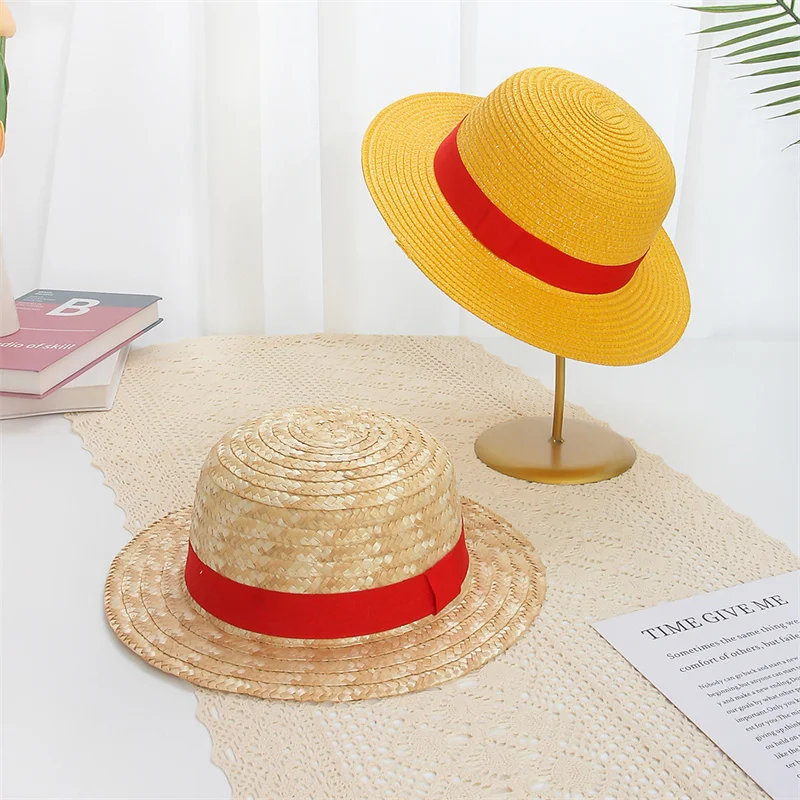 31-35CM Anime Strohhut für Festivals, Partys und Cosplay, Sonnenschutz-Hut, Eltern-Kind Sommer-Sonnenhut für Männer und Frauen – Detail 9