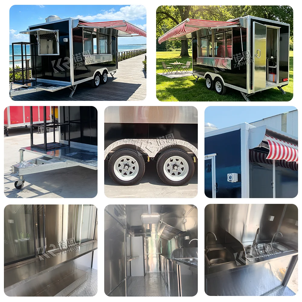 شاحنة طعام معتمدة من CE، مقطور - مراجعة Wine Beer Truck وسعره
