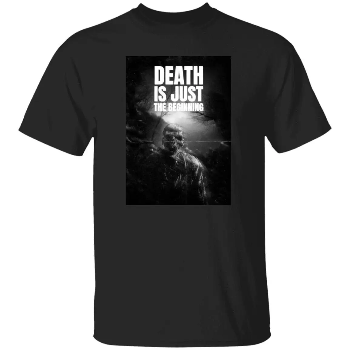 Футболка с надписью «Death Is Just The Start», металлический музыкальный философ зумби Мерч на Хэллоуин