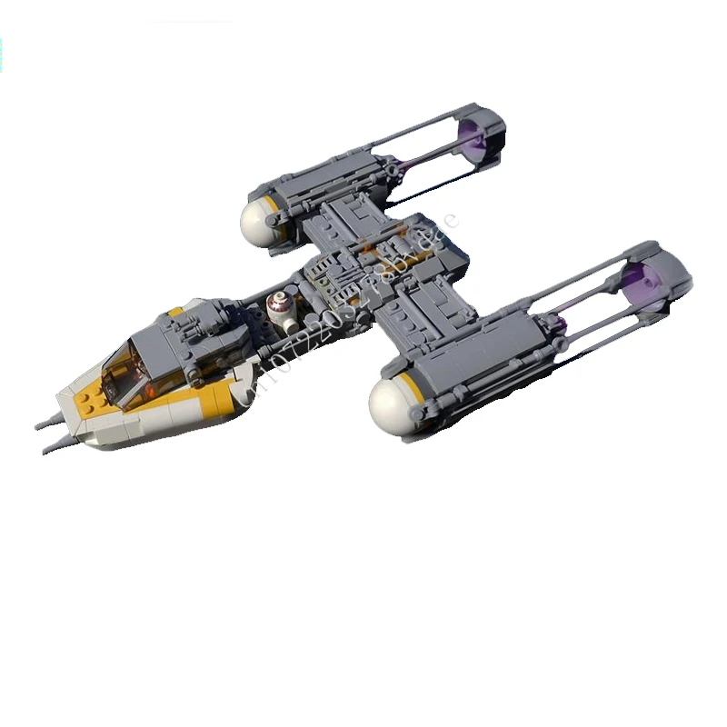 

781 шт. Y Wing Rebel Fighter Space War Military MOC SpaceShip Battle Puzzles Архитектура Рождественская игрушка на день рождения Подарок для детей