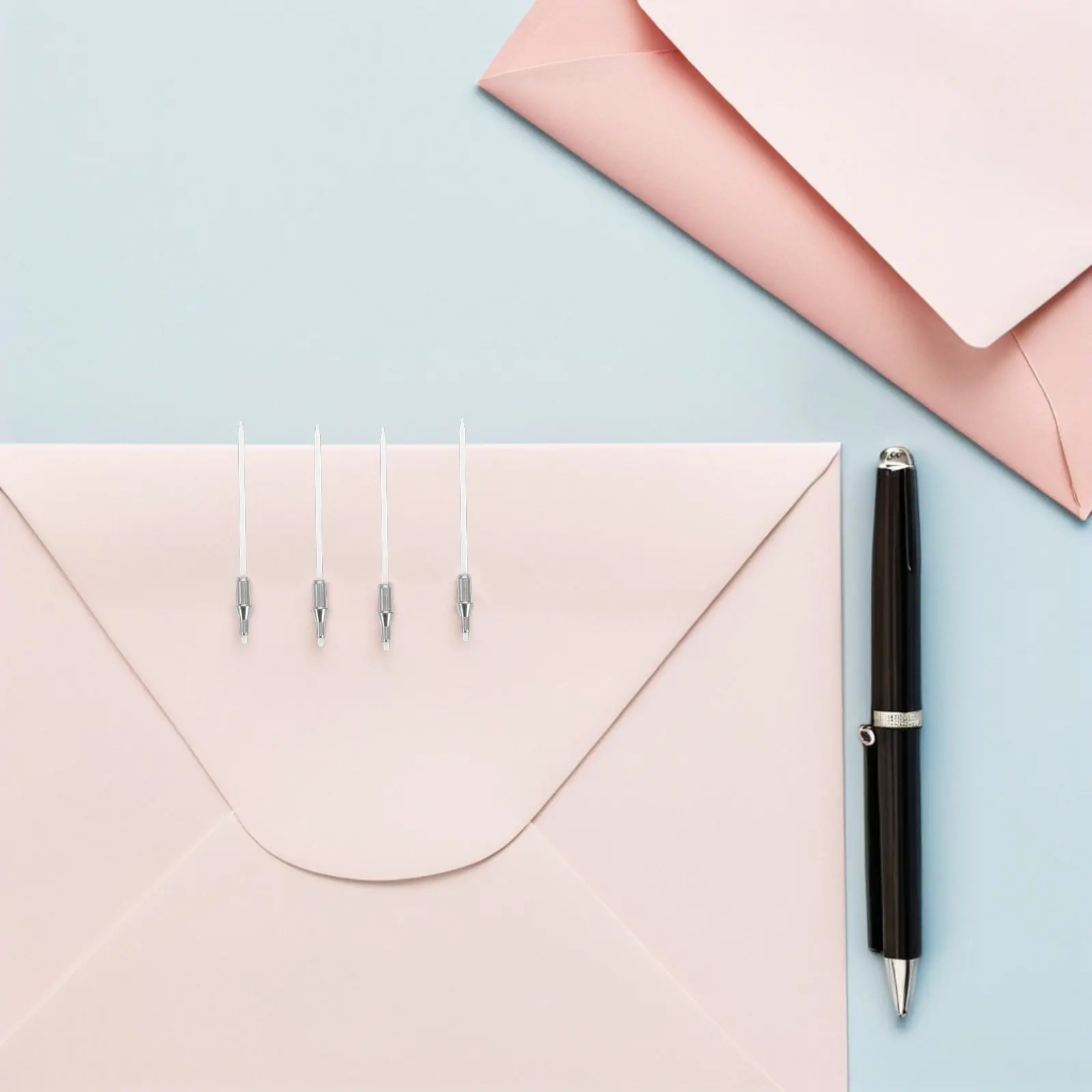 

100Pcs Replacement Marker Pen Nibs Metal Dual-Tip Fine Tip Smooth Flow for Calligraphy Art Marker Pen Accessories