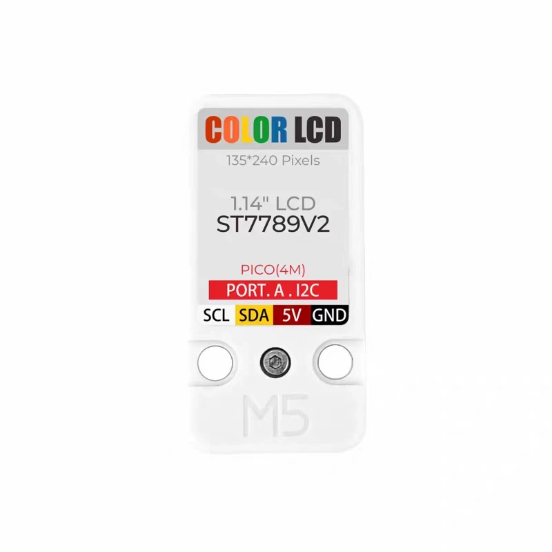 Official M5Stack Unit LCD Color Display Expansion Module 1.14-inch ST7789